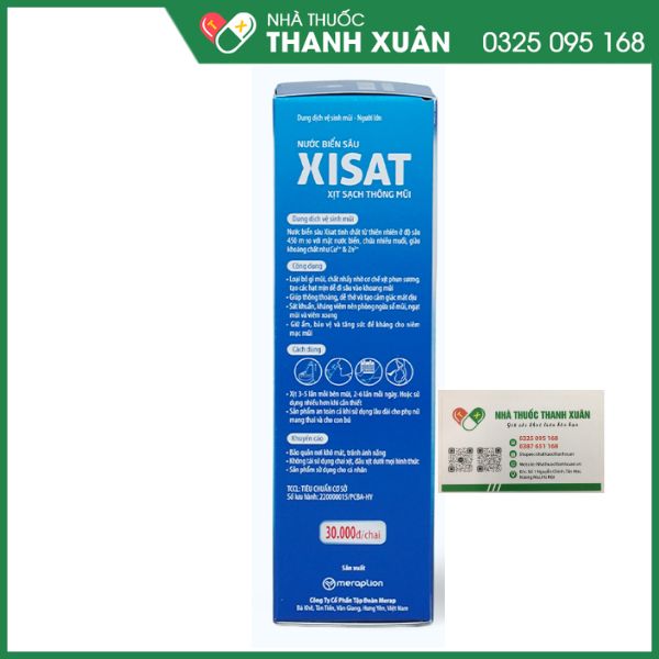 Xisat - giúp làm sạch, thông mũi cho người lớn (75ml)